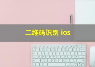 二维码识别 ios